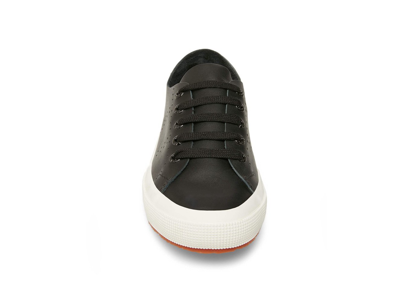 Tenis Feminino Pretas - Superga 2750 Rawcutleatheru Couro - SLJNB-3628